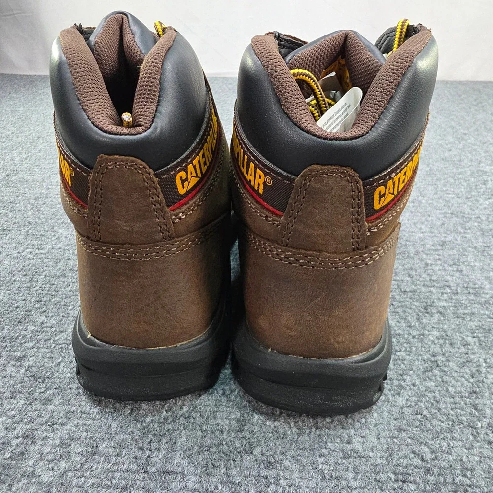 Caterpillar Outline Steel Toe Work Boot‎ Men's Size 7 NIB Seal Brown